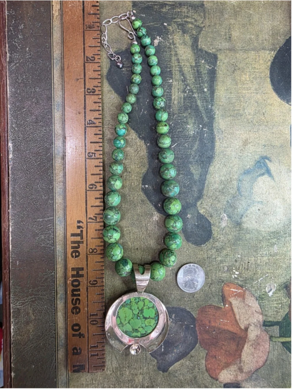 VTG Jay King DTR Desert Rose Trading Ster Silver 925 Mojave Green Turquoise 84